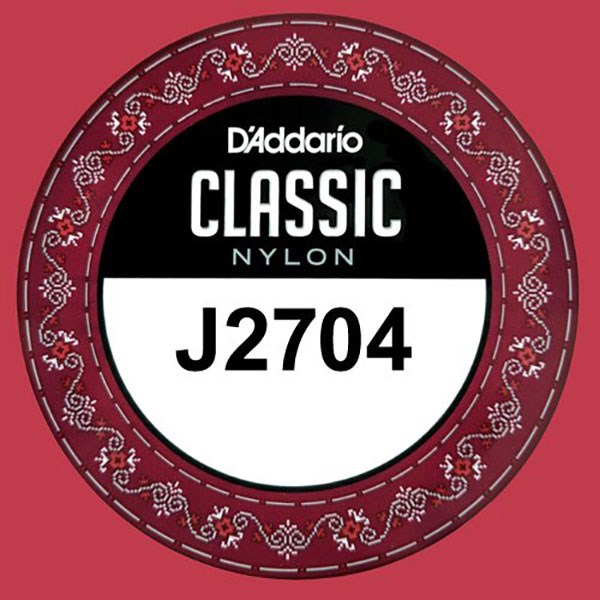 D'Addario J2704 Student Nylon Classical Guitar Single String, Normal Tension, D 4th String